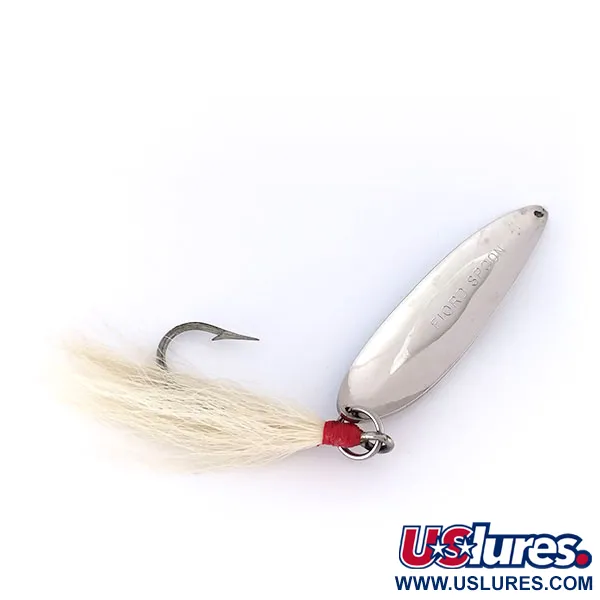 Acme Fiord Spoon Ondulante, Nickel / Blu, 21g, Bucktail, #10007