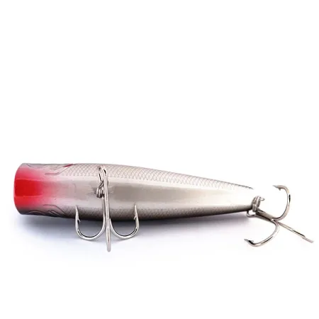 Bass Pro Shops XTS Popper, Antracite Argento, 10,5g, Rattling, #10016