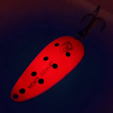 Eppinger Dardevle Rok't Devlet UV Ondulante, Rosso/Nero/Nickel, 35g, #10062