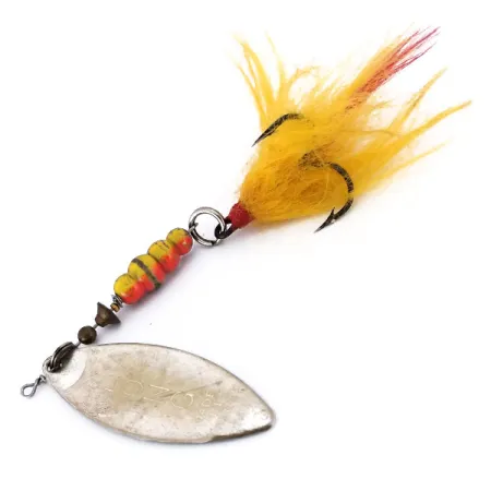 Mepps Aglia Long 4 Dressed Rotante, Argento, 17g, Foglia Salice, #10073