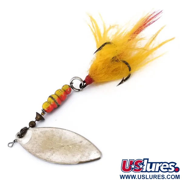 Mepps Aglia Long 4 Dressed Rotante, Argento, 17g, Foglia Salice, #10073