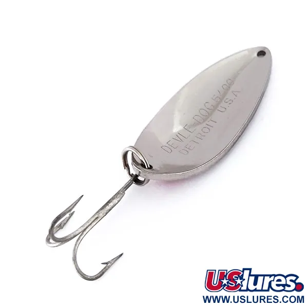 Dardevle Devle Dog Ondulante, Nichel / Rosso, 18g, Vintage, #10104