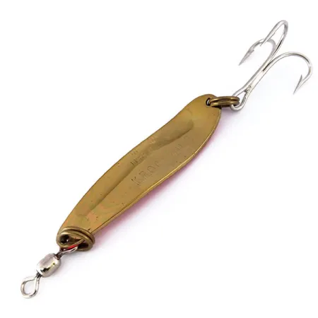 Luhr Jensen Krocodile Die #4 UV Ondulante, Ottone/Arancione, 14g, #10111