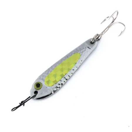 Bass Pro Shops Jigging Spoon, Nichel / Verde, 25g, Martellato, #10113