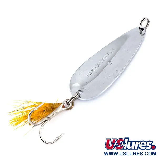 Ondulante Tony Accetta Tony's Spoon, Nichel, 11g, Amo Piumato, #10116