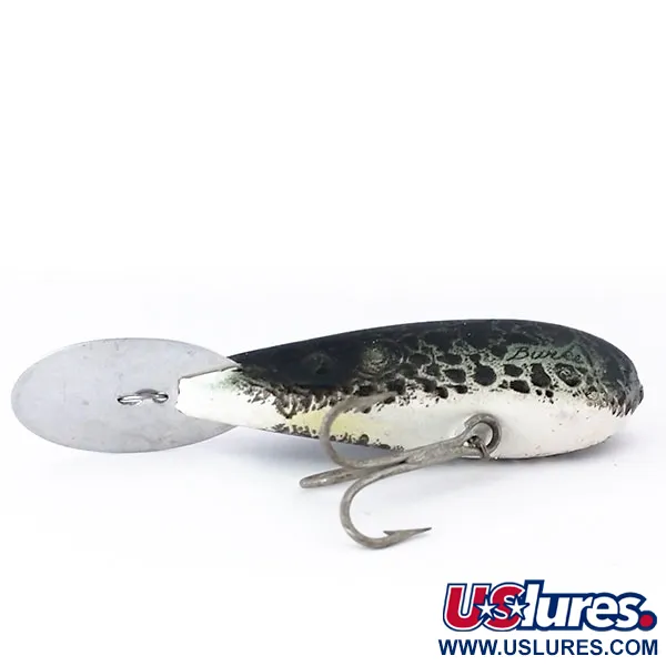 Burke Little Big Dig Crankbait, Bianco/Nero, 7g, Vintage, #10129