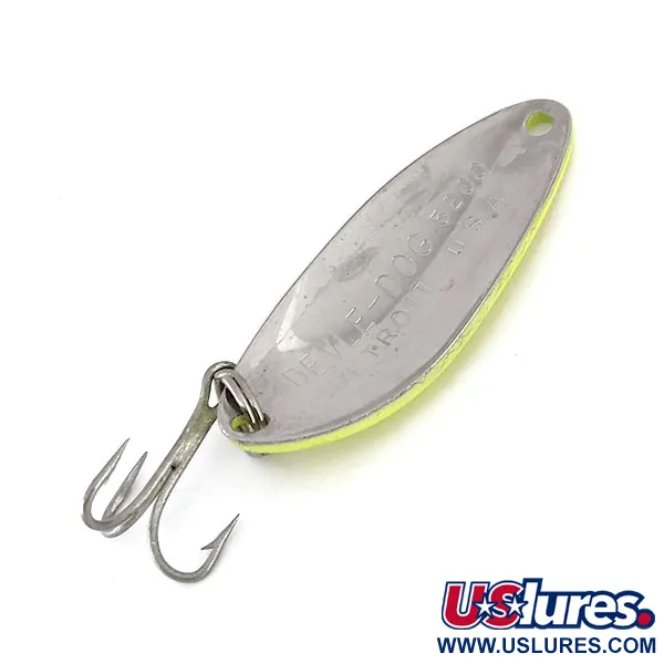 Eppinger Dardevle Devle Dog 5200 UV Ondulante, Giallo/Rosso/Nik, 7g, #10162