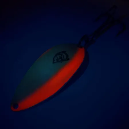 Ondulante Eppinger Dardevle Devle Dog, Bianco/Arancio/Nichel, 18g #10166