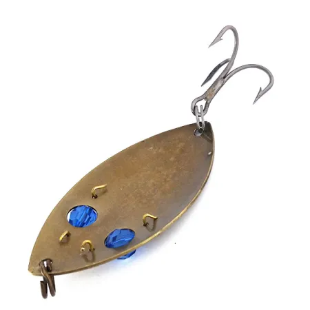 Gibbs One Eye Wiggler Ondulante, Bronzo/Blu, 35g, Perle Sfaccettate, #10169