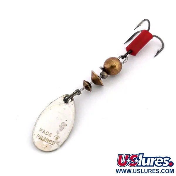 Mepps Aglia 0 Cucchiaino, Bianco/Nero, 2,5g, Rotazione Rapida, #10196