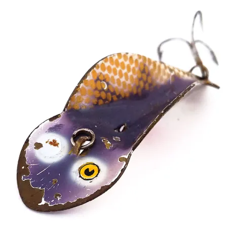 Buck Perry Spoonplug Esca, Marrone/Oro/Rosso, 10g, Vintage, #10200