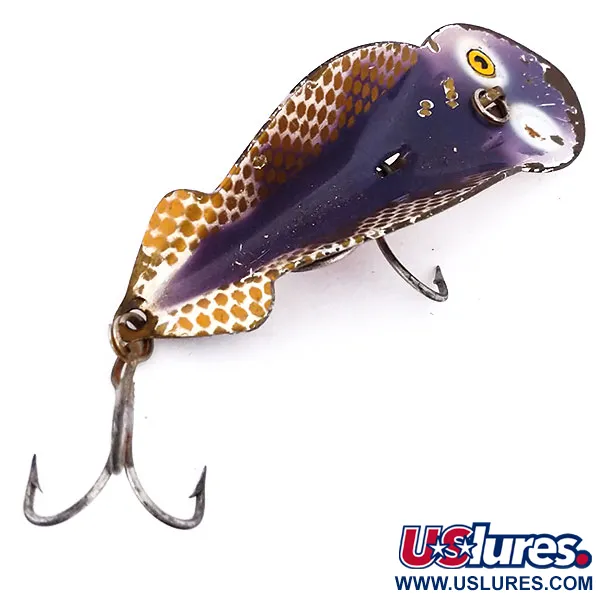 Buck Perry Spoonplug Esca, Marrone/Oro/Rosso, 10g, Vintage, #10200