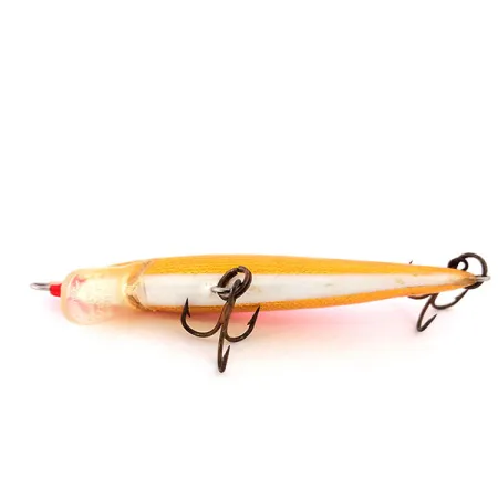 Rapala Original Floater F7 Minnow, Arancio Oro, 4g, Balsa, #10216