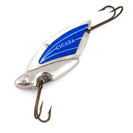 Reef Runner Cicada Blade Bait, Nickel/Blu, 11g, USA, #10244