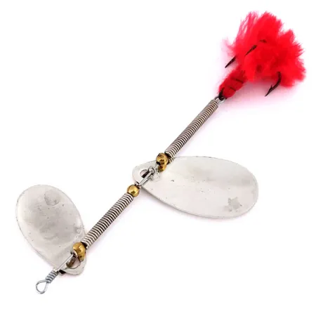 Panther Martin Simplex Tandem Con Mosca Cucchiaino, Nickel/Rosso, 6g, #10620