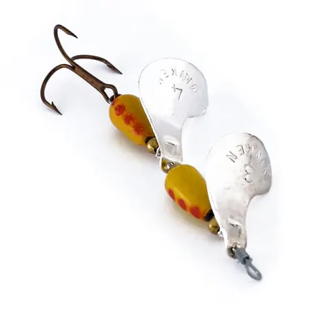 Panther Martin Minken Tandem Cucchiaino, Nichel/Giallo/Rosso, 14g, #10868