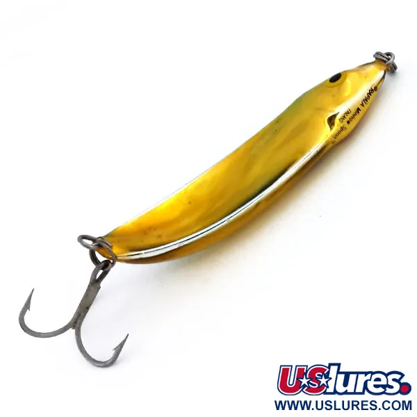 Rapala Minnow Spoon Ondulante, Oro/Verde, 15g, Scaglie, #10269