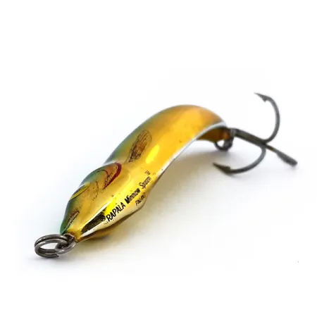 Rapala Minnow Spoon Ondulante, Oro/Verde, 15g, Scaglie, #10269