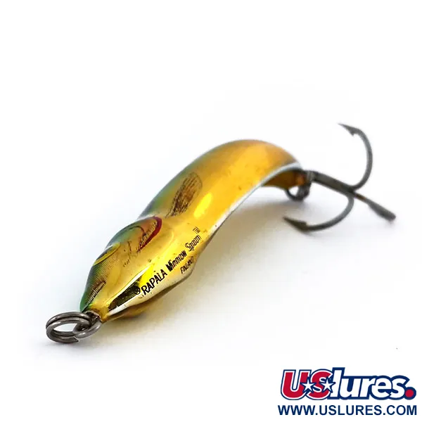 Rapala Minnow Spoon Ondulante, Oro/Verde, 15g, Scaglie, #10269