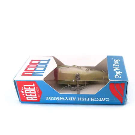 Rebel Pop'N Frog Popper, Rana Verde, 7g, Bocca Concava, #10286