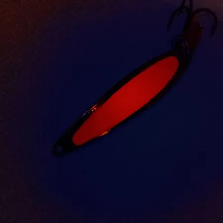 Bay de Noc Swedish Pimple 6 Cucchiaino, Nichel/Arancio, 14g, Glow, #10291