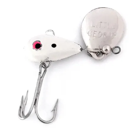 Luhr Jensen Little George Tail Spinner, Nickel/Bianco, 14g, #10292