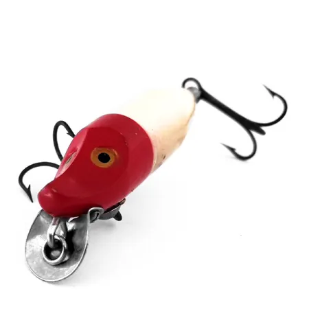 Heddon Floating River Runt Spook Artificiale, Rosso / Bianco, #10313