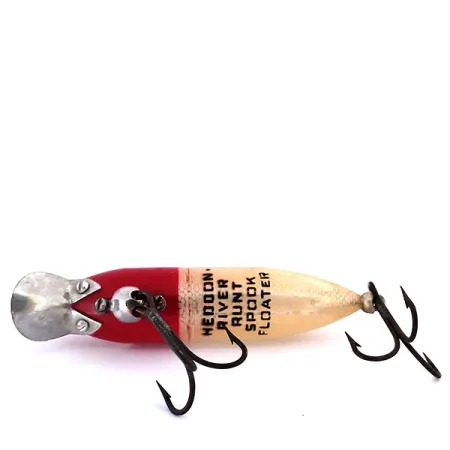 Heddon Floating River Runt Spook Artificiale, Rosso / Bianco, #10313