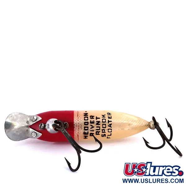 Heddon Floating River Runt Spook Artificiale, Rosso / Bianco, #10313