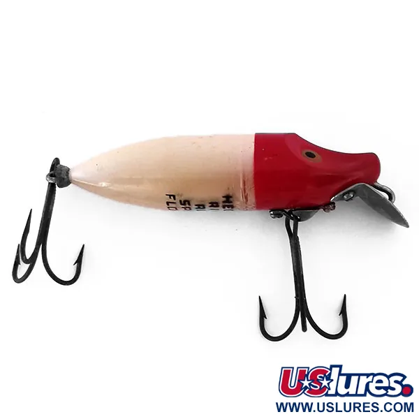 Heddon Floating River Runt Spook Artificiale, Rosso / Bianco, #10313
