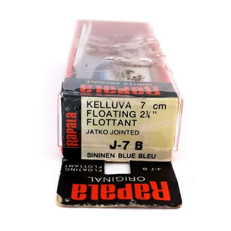 Rapala Jointed J-7 Esca Snodata, B (Blue), 4g, Balsa, #10318