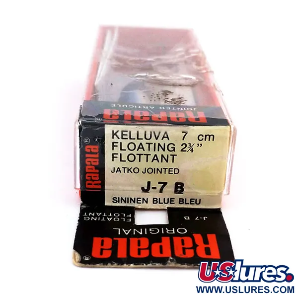 Rapala Jointed J-7 Esca Snodata, B (Blue), 4g, Balsa, #10318