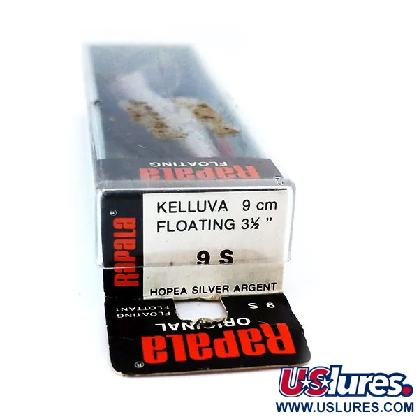 Rapala Original Floater F9 Artificiale, S (Silver), 4g, Balsa, #10319