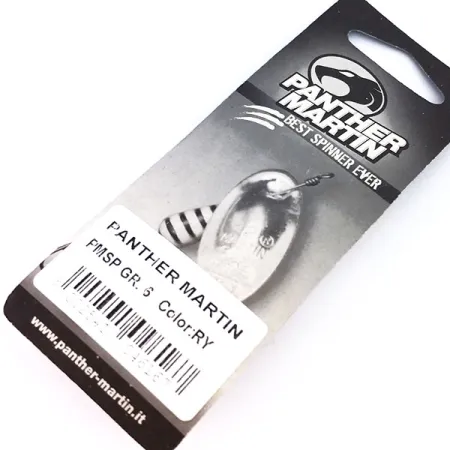 Panther Martin 6 Cucchiaino, Rosso / Giallo, 6g, Montaggio in Asse, #10323