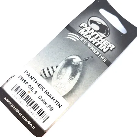 Panther Martin 9 Cucchiaino, Nero/Rosso, 9g, Pala sull'asse, #10326