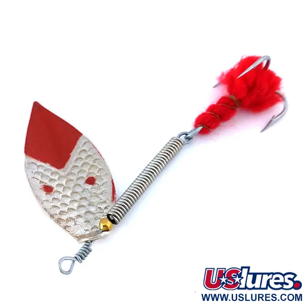 Panther Martin Francese Tirlindada con Lana Rotante, Argento/Rosso, 3g, #10351