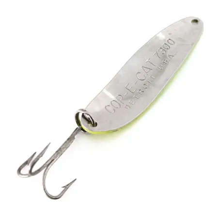 Dardevle Cop-E-Cat 7300 UV Ondulante, Giallo/Verde/Nichel, 10g, UV, #10360