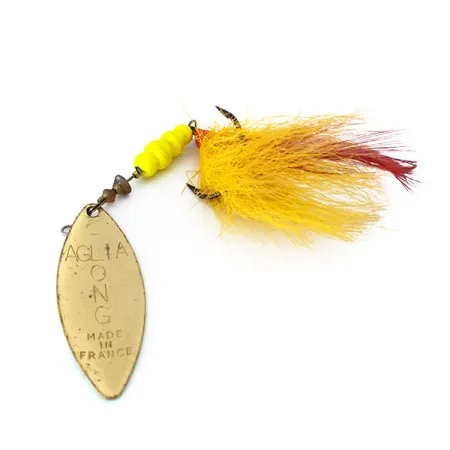 Mepps Aglia Long 4 Dressed Cucchiaino, Fluo, 17g, Bucktail, #10380