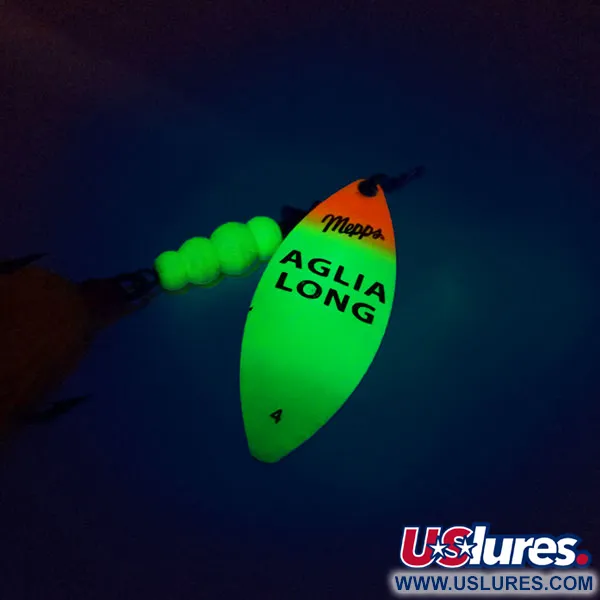 Mepps Aglia Long 4 Dressed Cucchiaino, Fluo, 17g, Bucktail, #10380