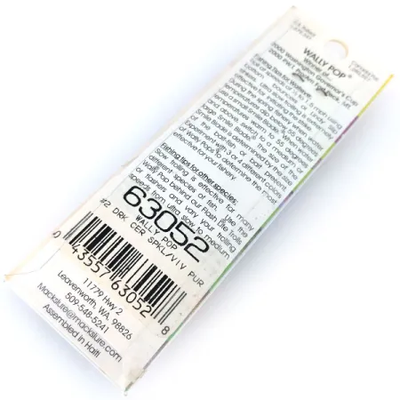 Mack's Lure Wally Pop Terminale Traina, Viola/Giallo, 2g, Smile Blade, #10382