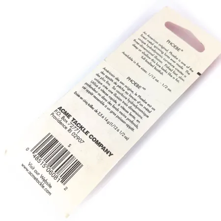 Acme Phoebe Ondulante, Nickel, 3,5g, Curvatura Idrodinamica, #10384