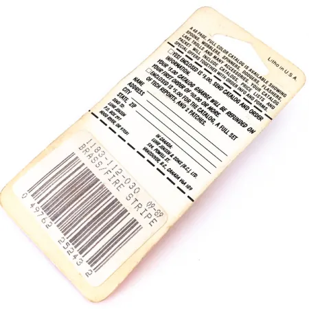 Luhr Jensen Mister J Ondulante, Ottone/Rosso, 2.5g, Fire Stripe, #10387