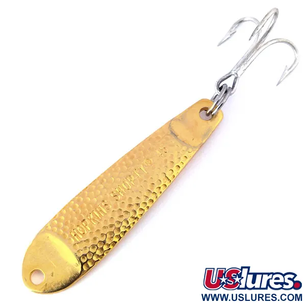 Hopkins Shorty 45 Spoon Jig, Oro martellato, 14g, Effetto martello, #10426