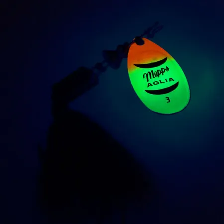 Mepps Aglia 3 dressed Fluo UV Cucchiaino, Fluo, 7.3g, UV, #10431