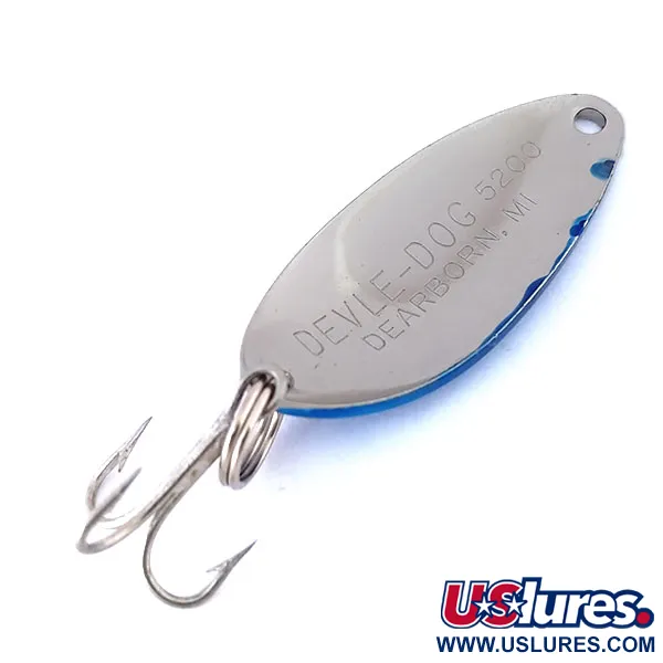 Dardevle Devle Dog 5200 Ondulante, Nickel / Blu, 7g, #10447