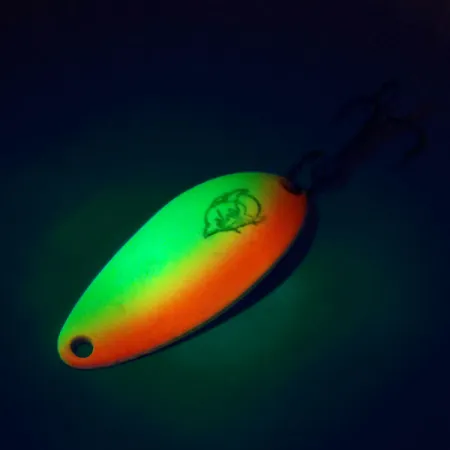 Dardevle Devle Dog 5200 UV Ondulante, Giallo/Arancio/Nichel, 7g, #10450