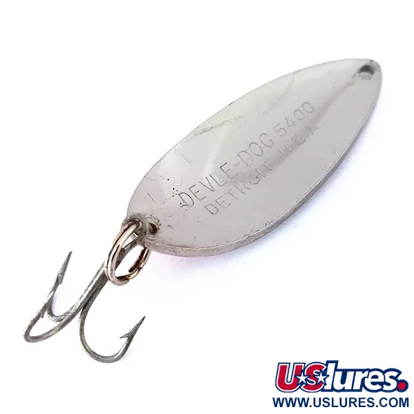 Ondulante Dardevle Devle Dog 5400, Nichel / Rosso, 18g, Detroit, #10451