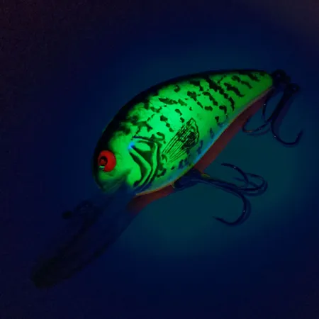 Bomber Model 6A UV Crankbait, UV Glow, 9g, Fluorescente, #10480