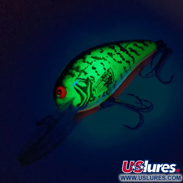 Bomber Model 6A UV Crankbait, UV Glow, 9g, Fluorescente, #10480
