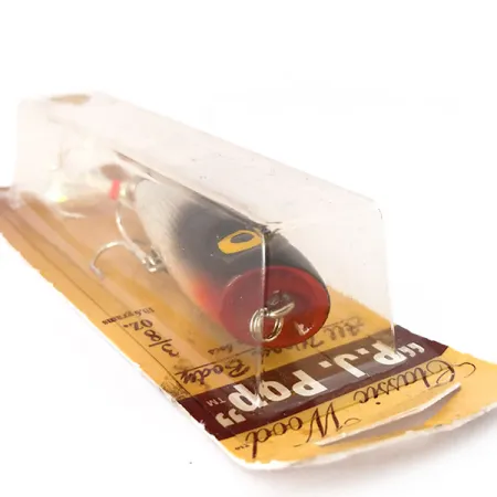 Luhr Jensen P.J.POP Popper Legno, Silver Foil/Blk Shad, 10.5g, #10499